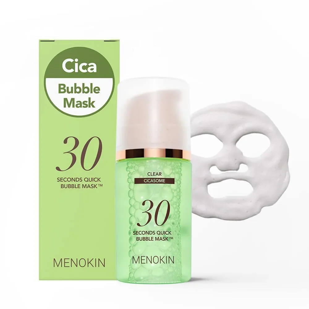 30 Seconds Quick Bubble Mask, Cica Micro-bubbles, Korean Skin, 50 Uses, 2.36 oz